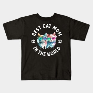 Best cat mom in the world Kids T-Shirt